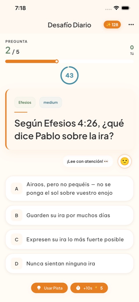 Desafío Diario — responde las cinco preguntas de hoy