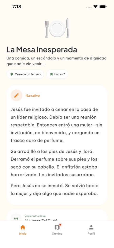 Historia Diaria — una narrativa bíblica con su versículo clave